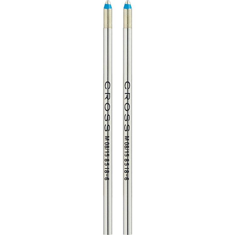 Cross Mini Ballpoint Pen Refill - Blue - Medium - Dual Pack 8518-6