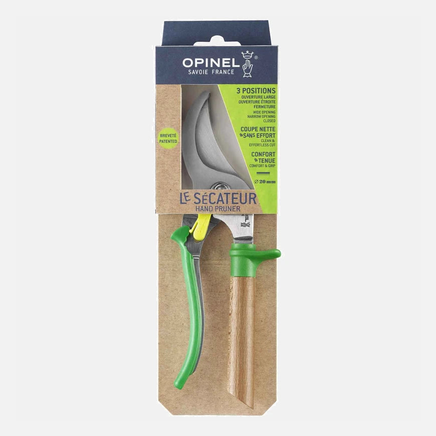 Opinel Hand Pruner Meadow Stainless Steel Blade Green 001628