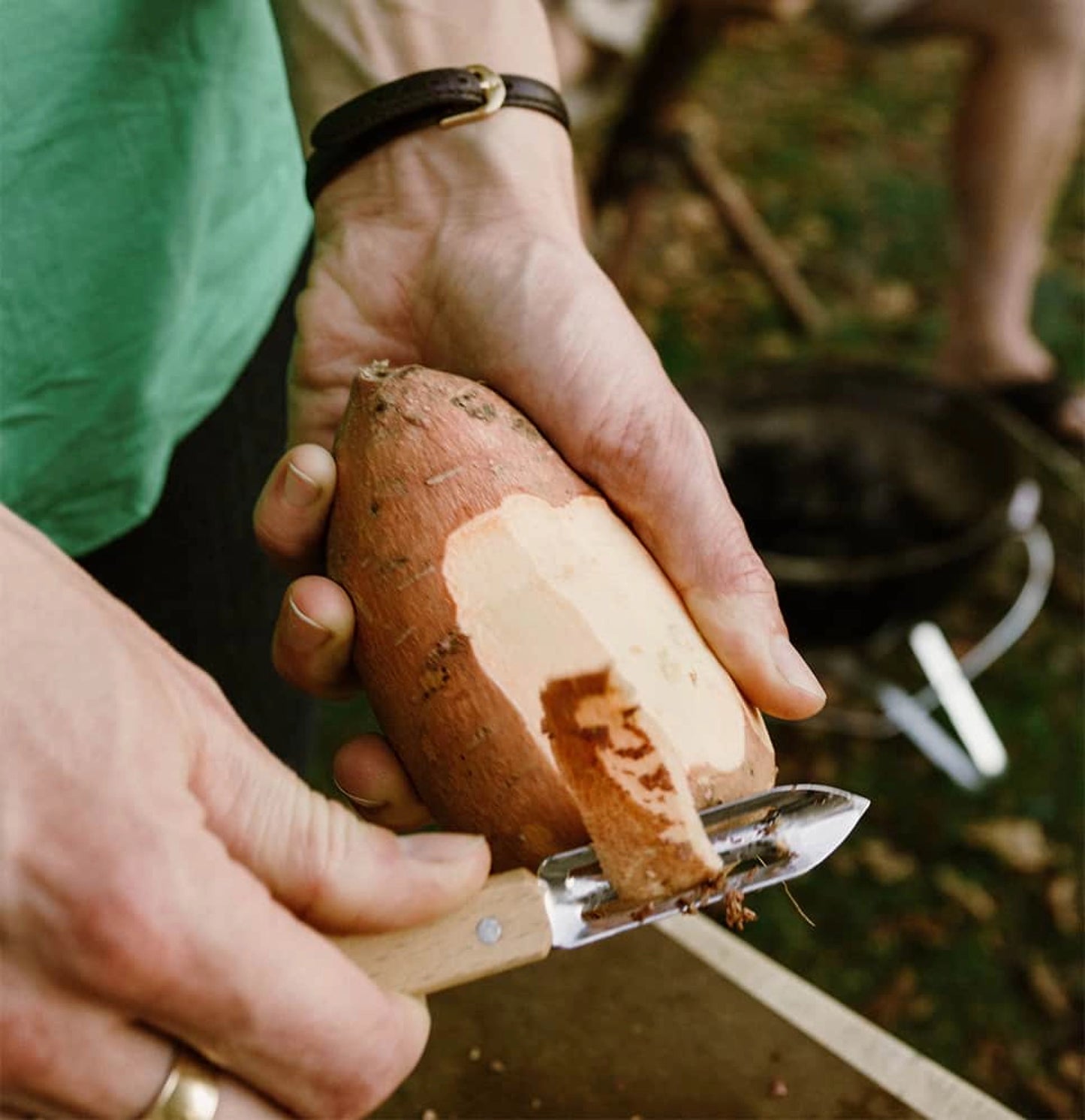 Opinel N°115 Natural Stainless Steel Peeler 001928