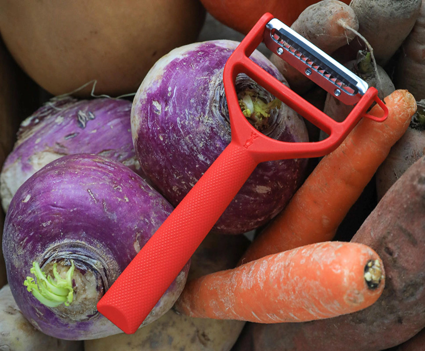 Opinel T-DUO Polymer Peeler in Red 002429