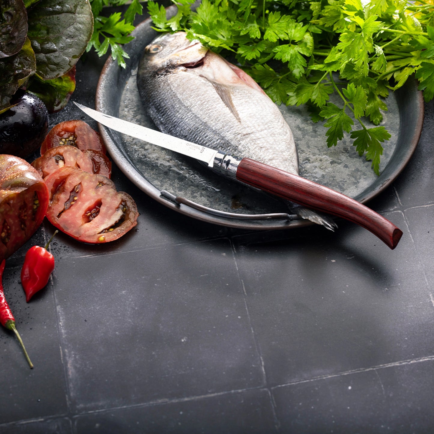 Opinel No.15 Padouk Effilé - New version Stainless Steel Pocket Knive 002557