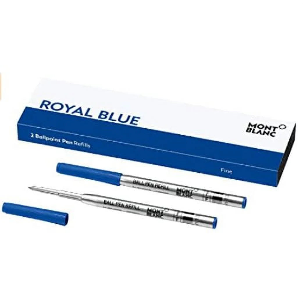 Montblanc 2 Ballpoint Refills, Royal Blue - Fine 128213