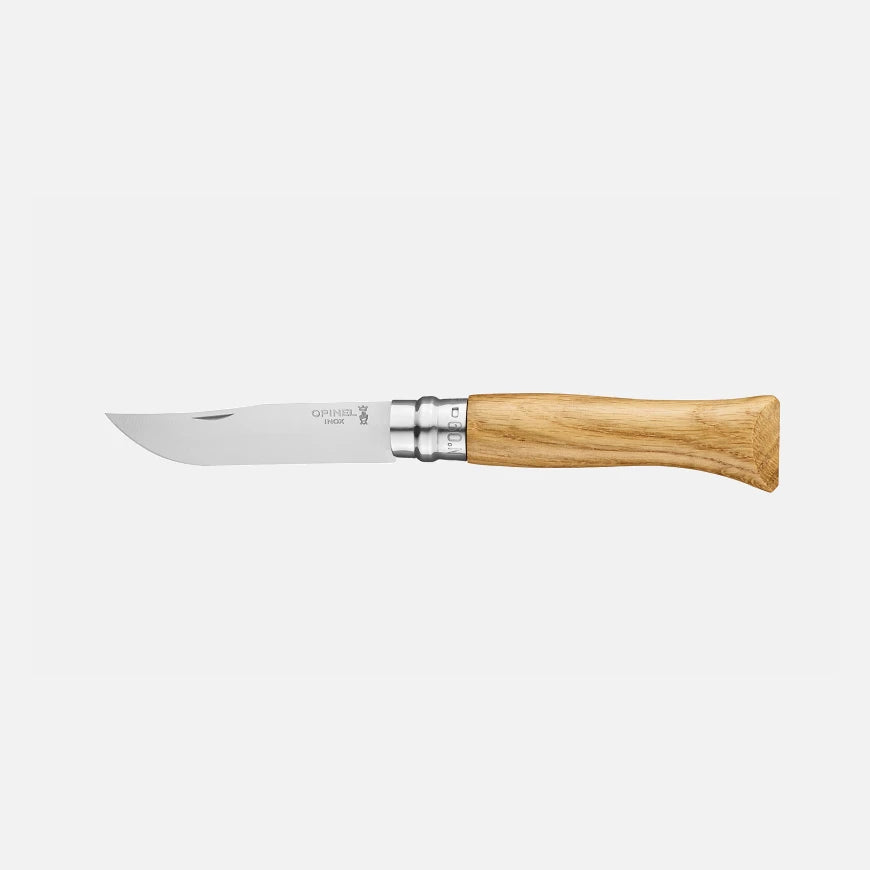 Opinel No.09 Oak Wood Stainless Steel Folding Knife 002424