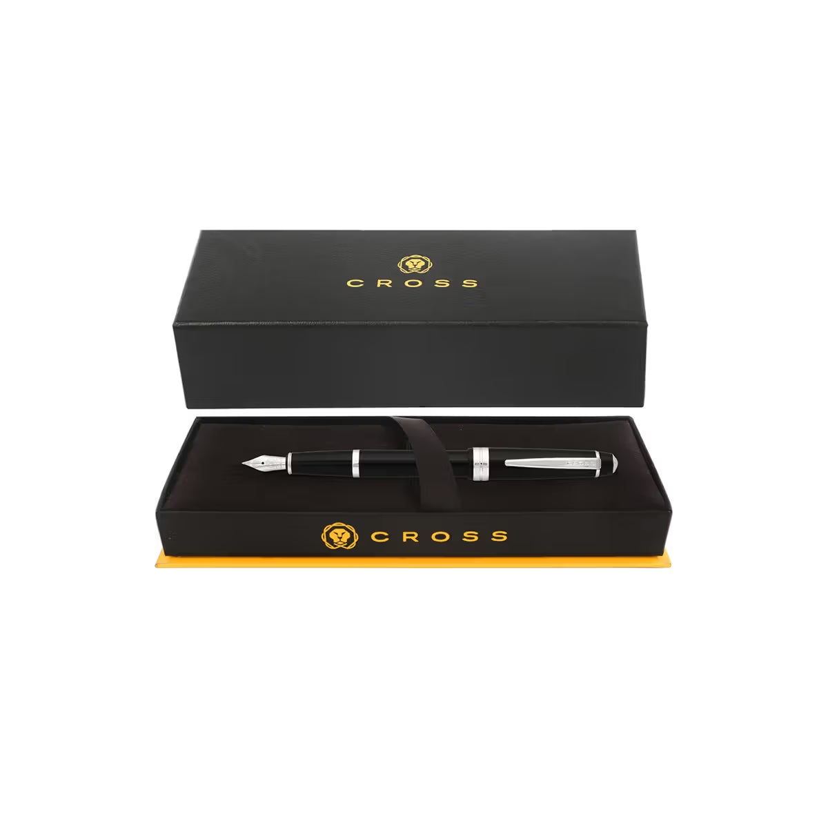 Cross Bailey Light Polished Black Resin Extra-Fine Nib Fountain Pen AT0746-1XS