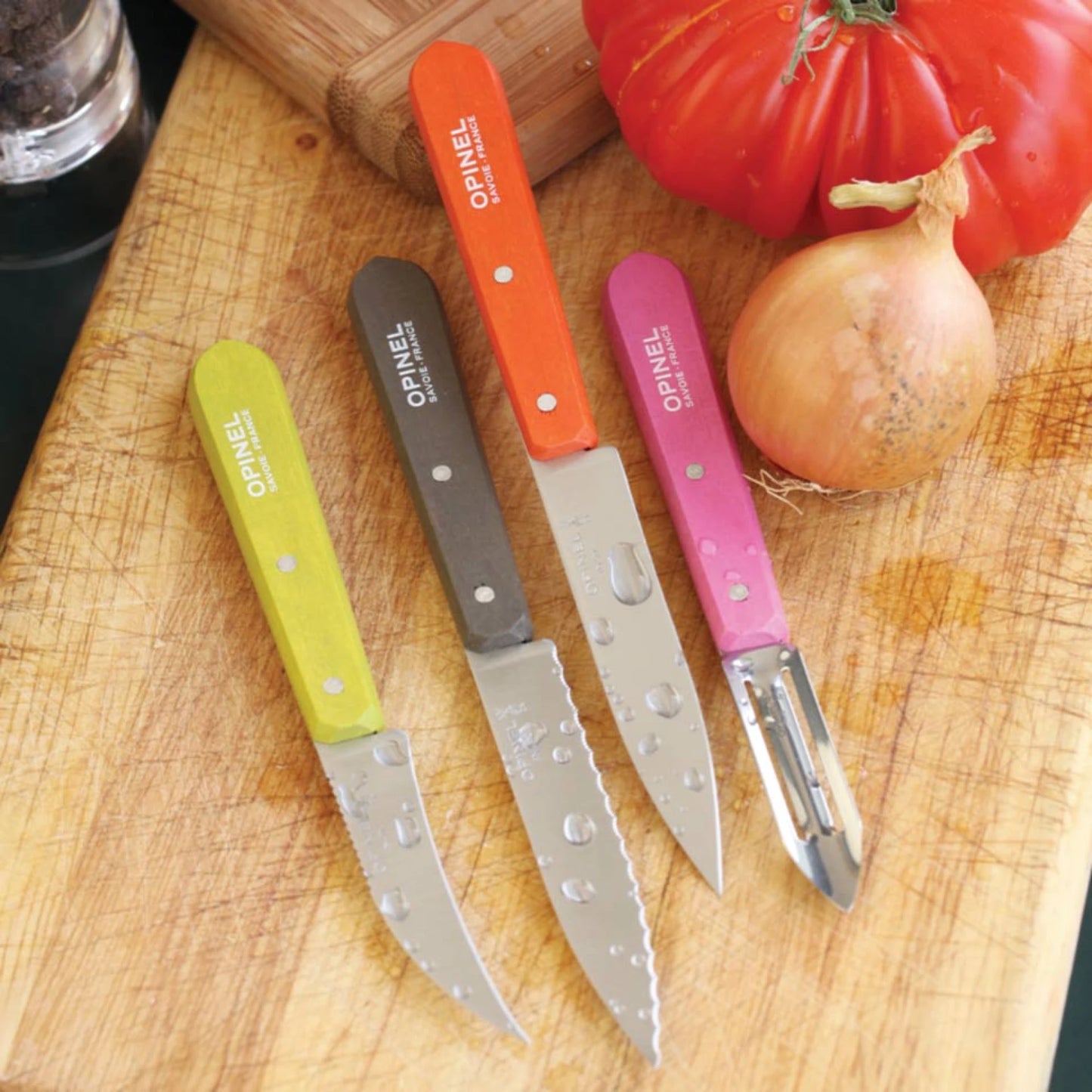 Opinel Fifties 4 Essential Small Kitchen Knives Box Set 001452