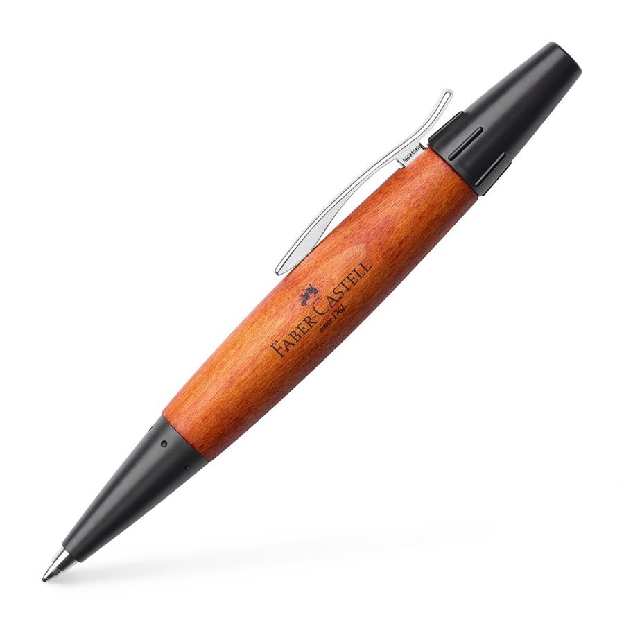Faber-Castell e-motion wood ballpoint pen brown 148301