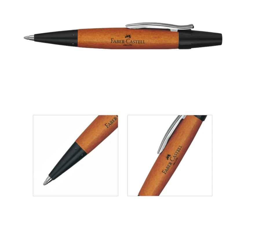 Faber-Castell e-motion wood ballpoint pen brown 148301