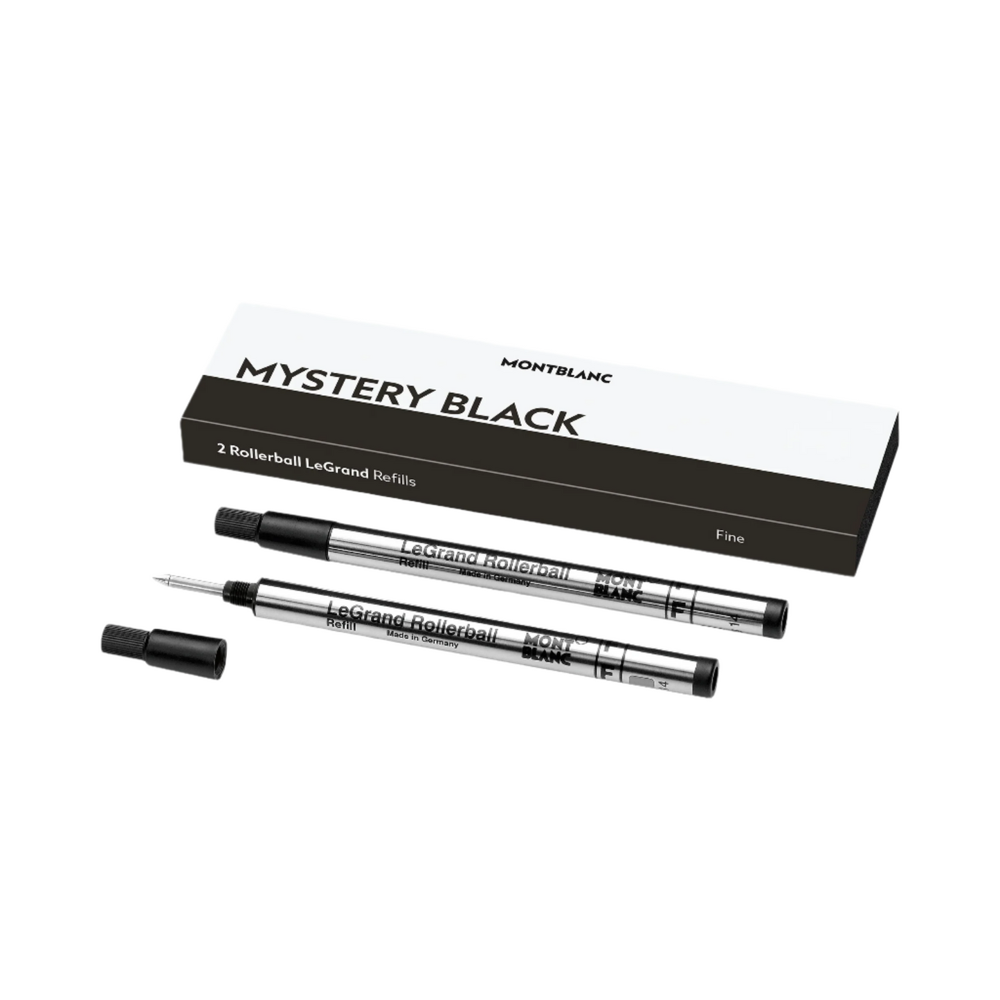 Montblanc 2 Rollerball LeGrand Refills, Mystery Black - Fine 128224