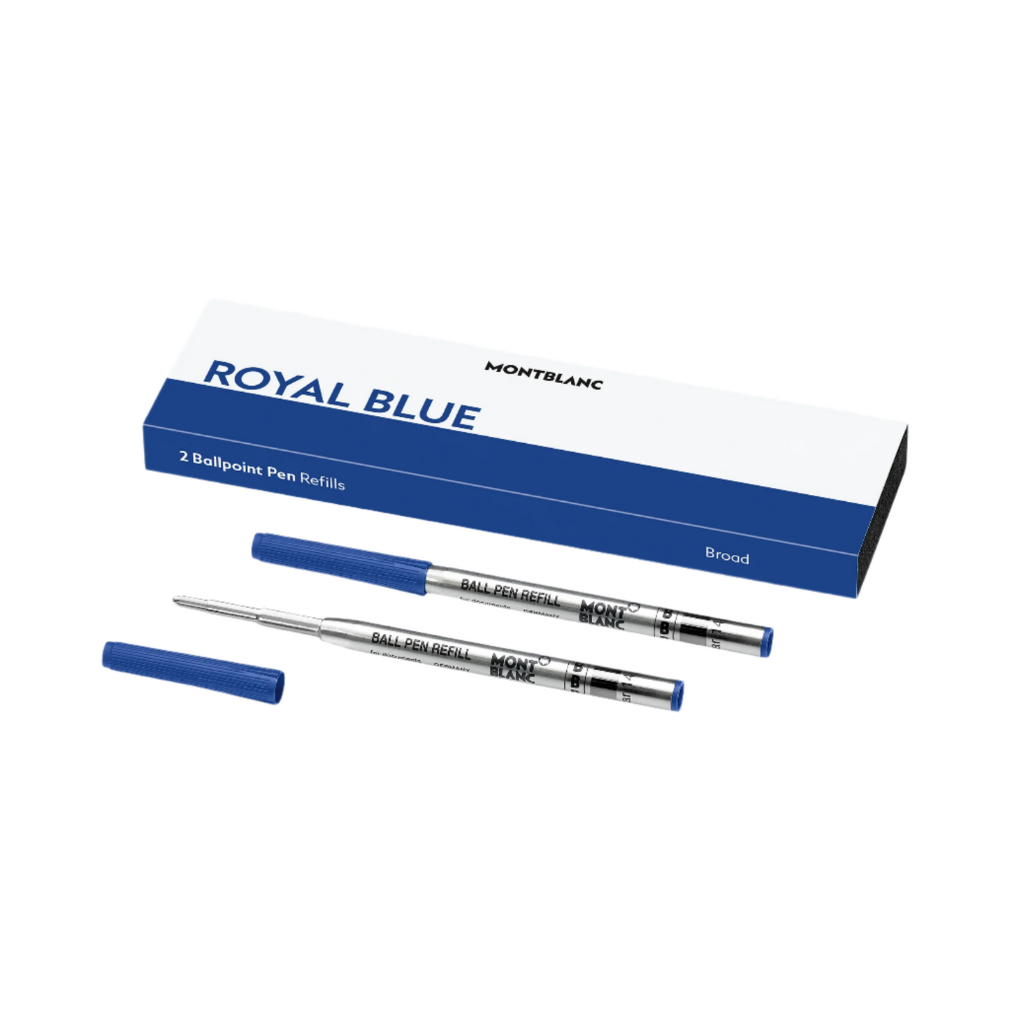 Montblanc 2 Ballpoint Refills, Royal Blue - Broad 128215