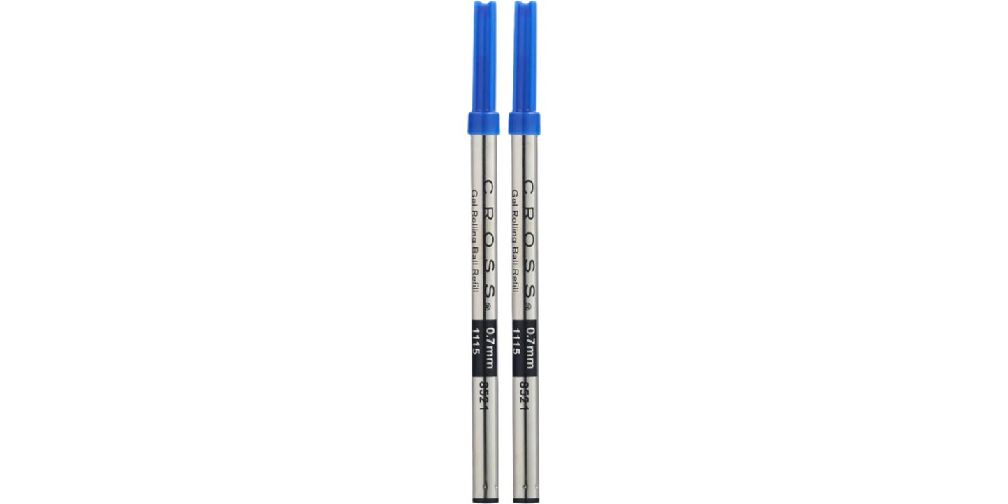 Cross Selectip Gel Rollerball Pen Refill - Blue - Dual Pack 8521-2