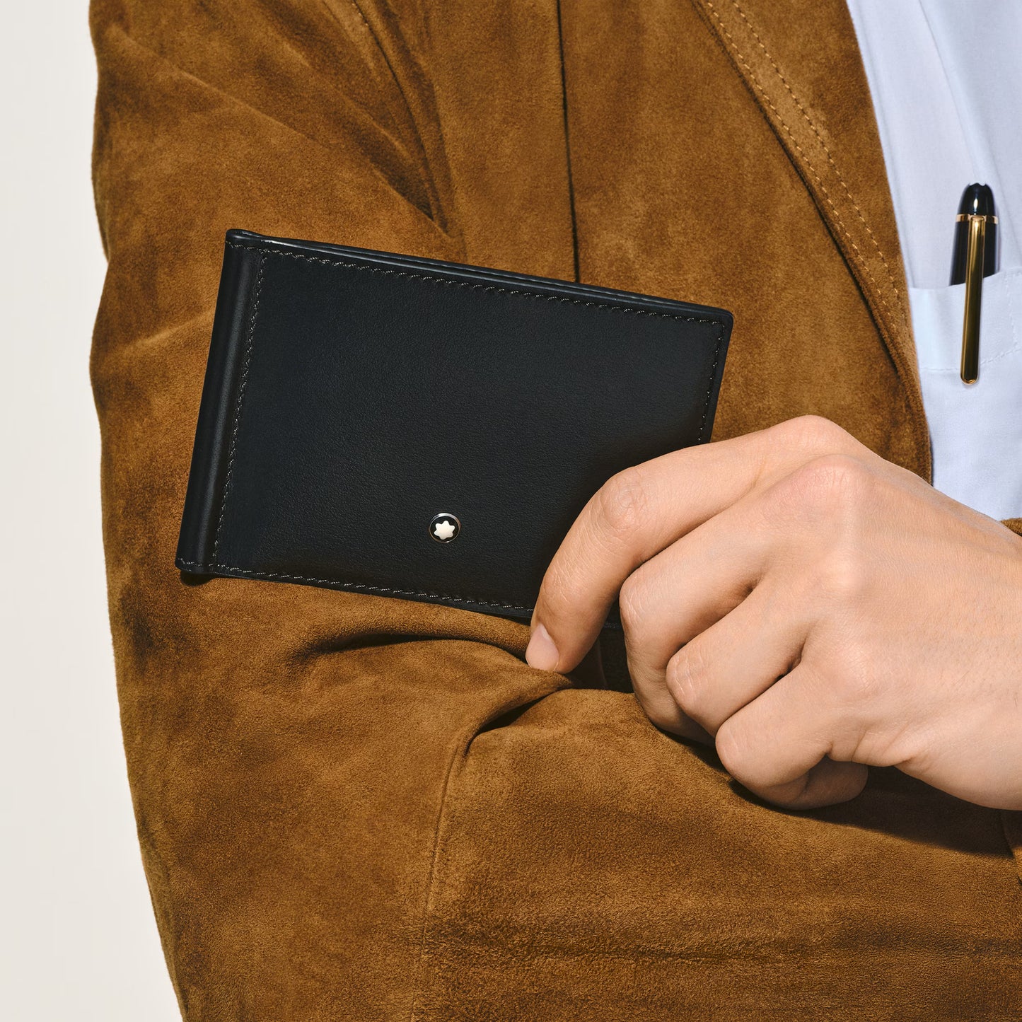 Montblanc Meisterstück wallet 6cc with money clip 198313