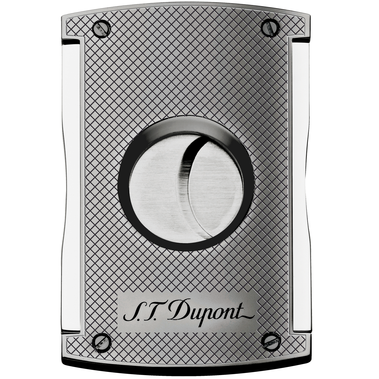 S.T. Dupont MaxiJet Cigar Cutter, Chrome Grid, 3257 (003257)