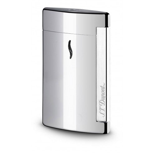 S.T. Dupont Minijet torch Lighter Glossy Silver 10502
