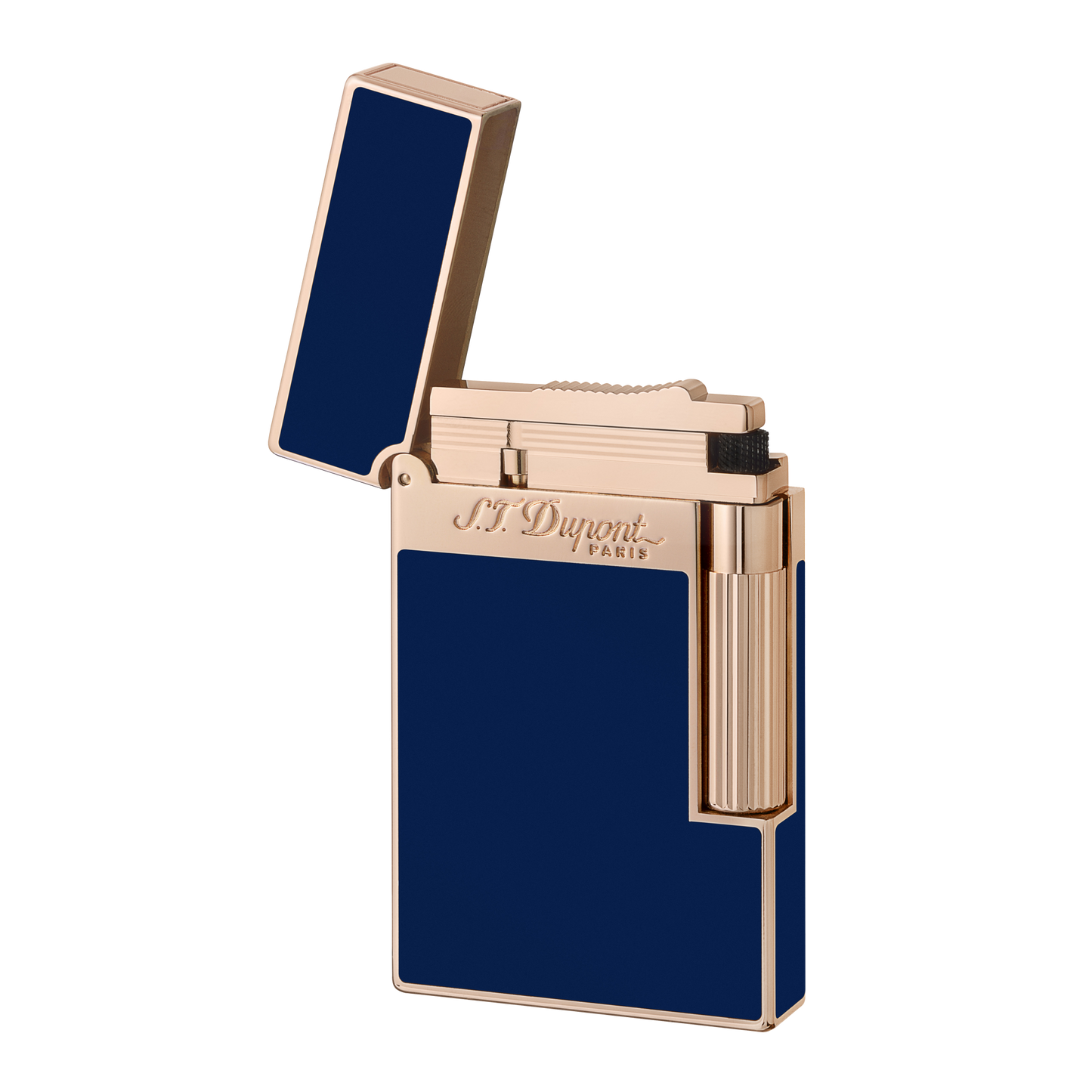 S.T. Dupont Ligne 2 Blue and Rose Gold Chinese Lacquer Lighter 16496