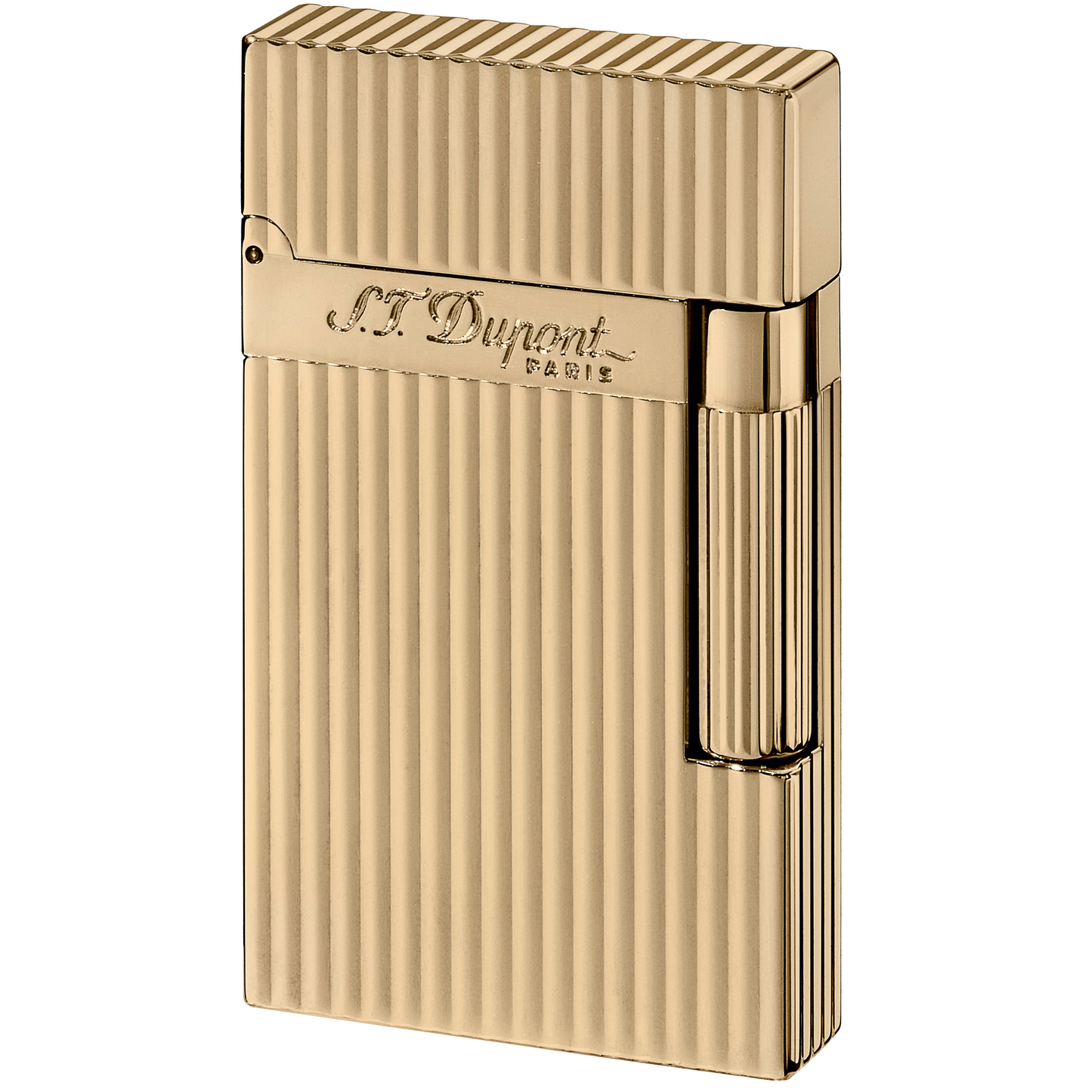 S.T. Dupont Lighter Ligne 2, Gold Vertical Lines, 16827 (016827)