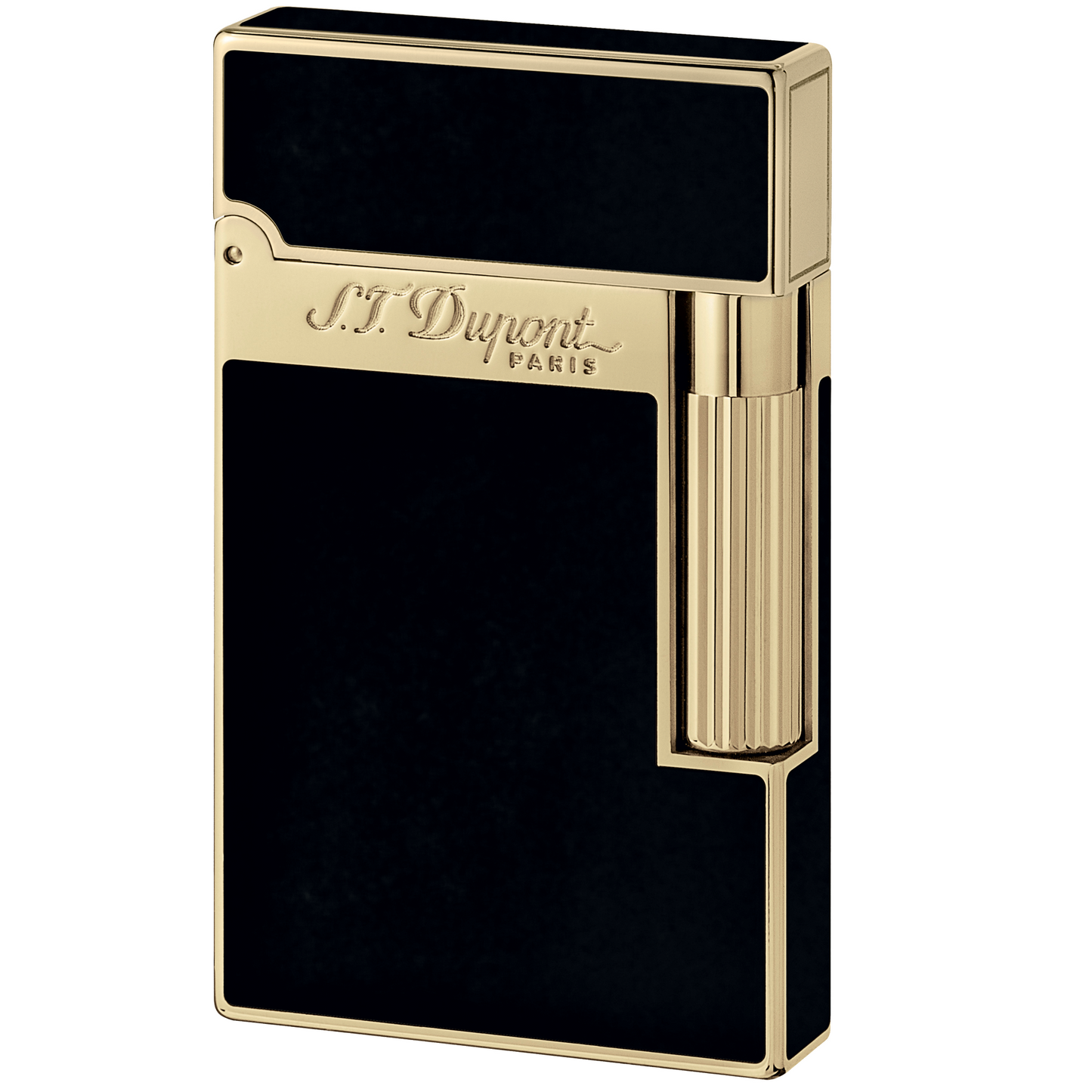 S.T. Dupont Ligne 2 Lacquer Lighter - Black/Gold 16884