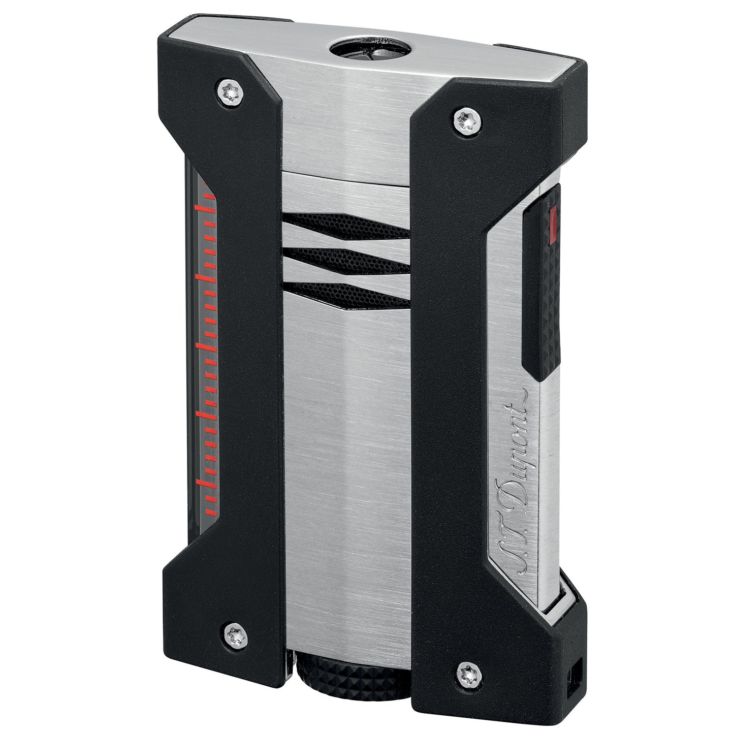 S.T. Dupont Defi Extreme Single Torch Chrome and Black Cigar Lighter 21403