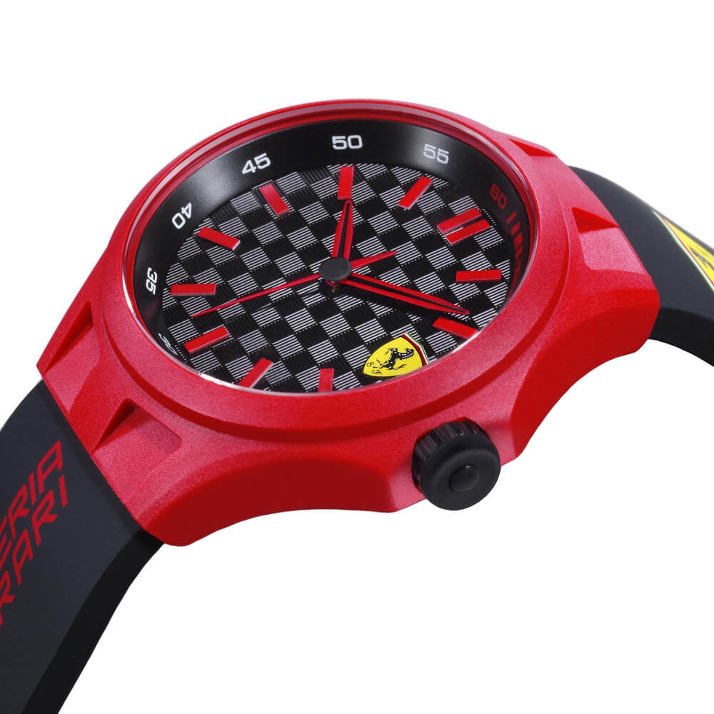 Ferrari Men's 0830194 Pit Crew Watch with Black Band