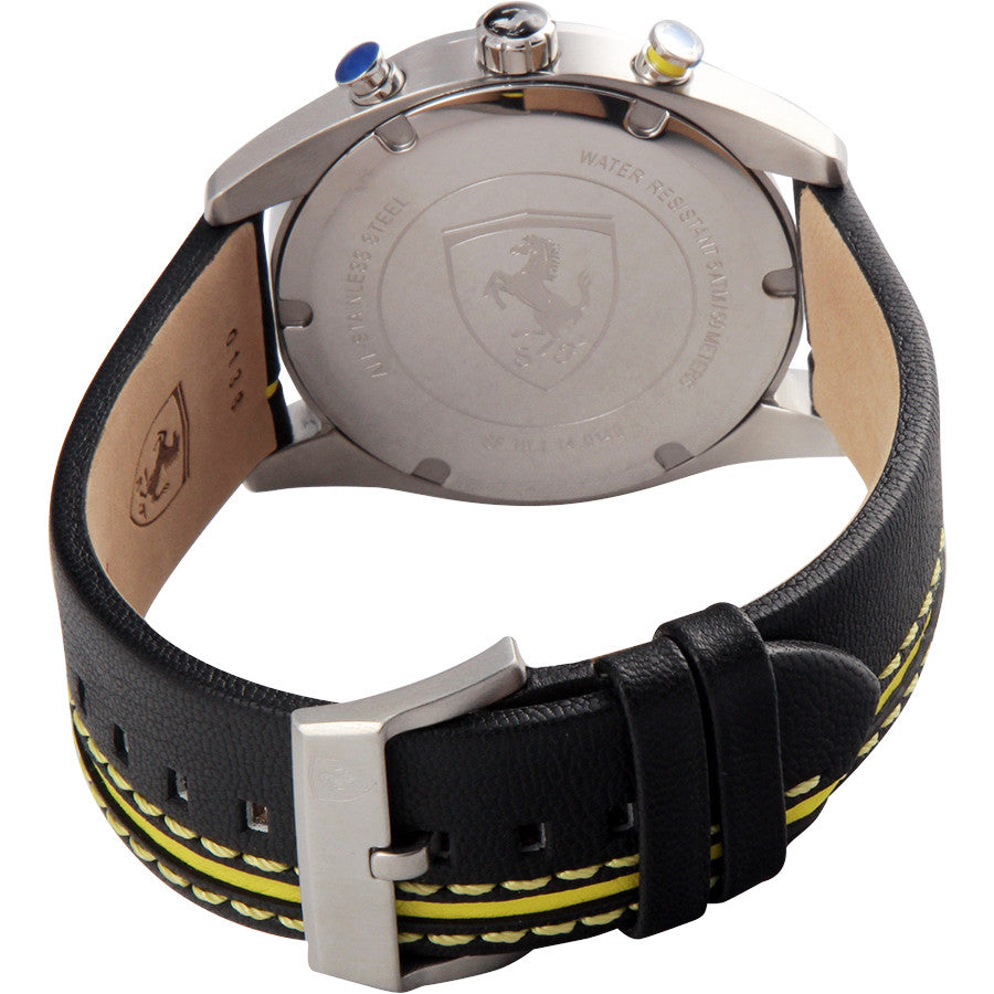 Ferrari Men's 0830235 D 50 Analog Display Japanese Quartz Black Watch