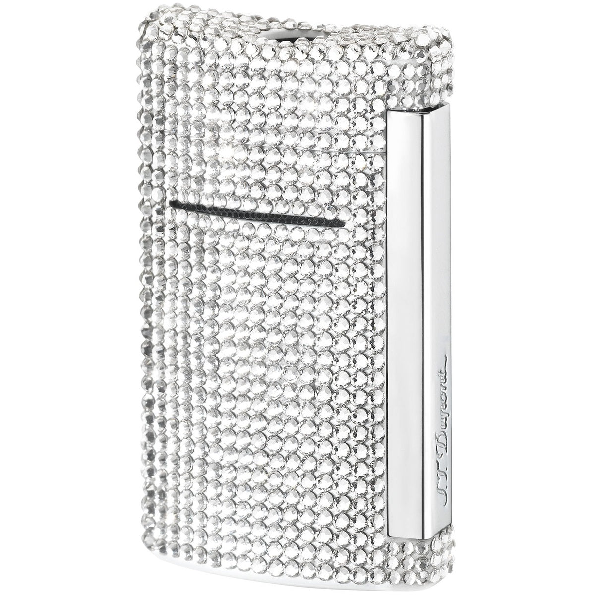 S.T. Dupont MiniJet Full Pavage White Swarovski Crystal 10090
