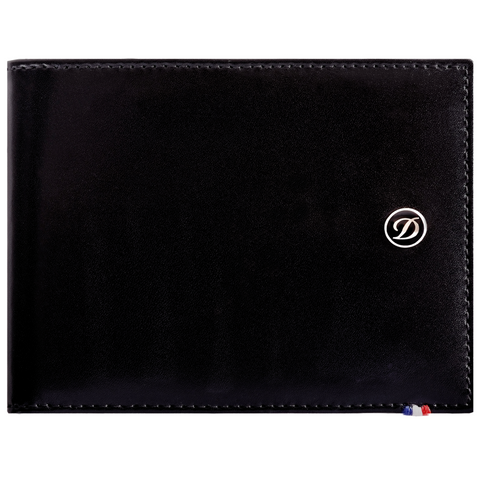 S. T. Dupont Men's Leather ID Wallet, Black 180000
