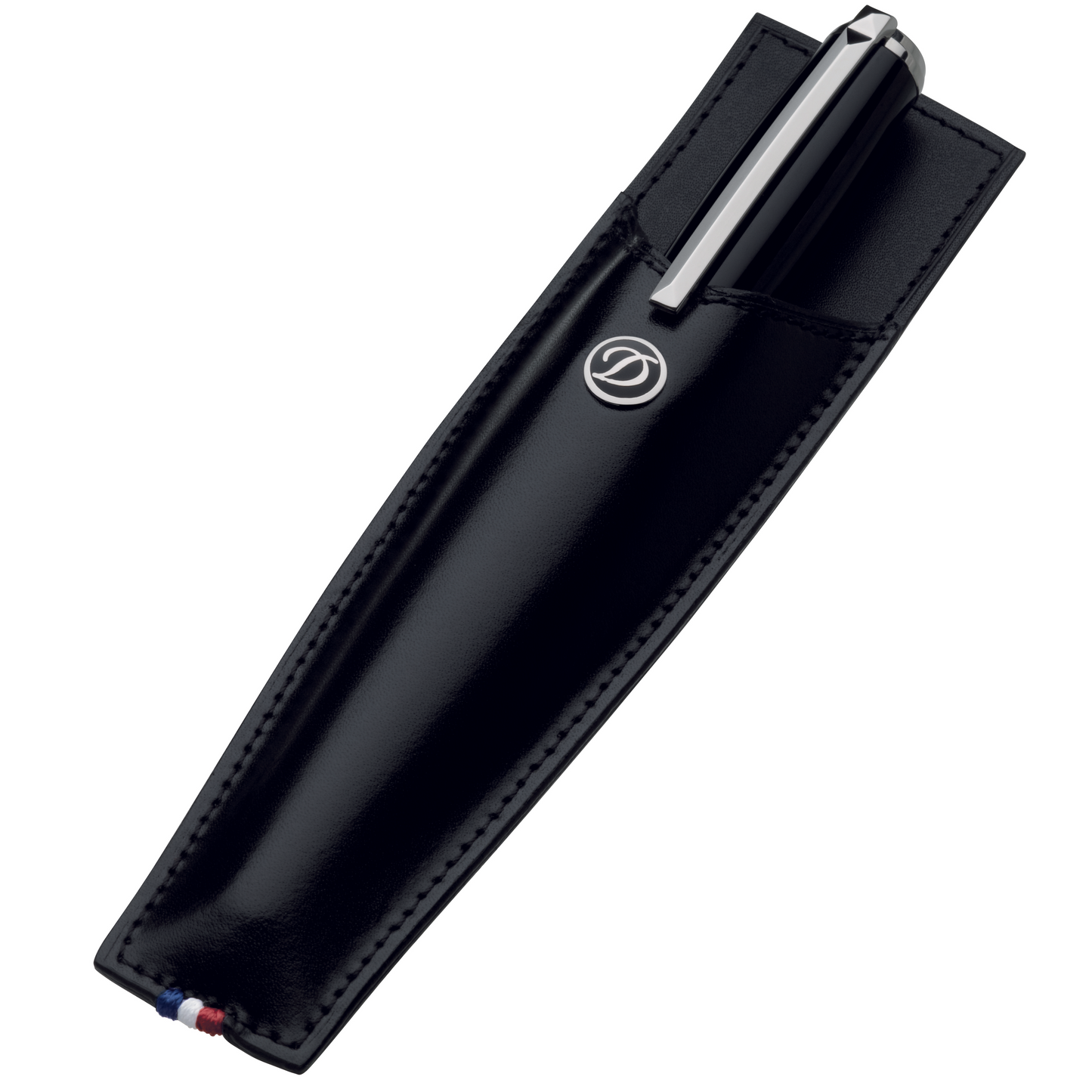 S.T. Dupont Black Leather Pen Case Sleeve, 180016