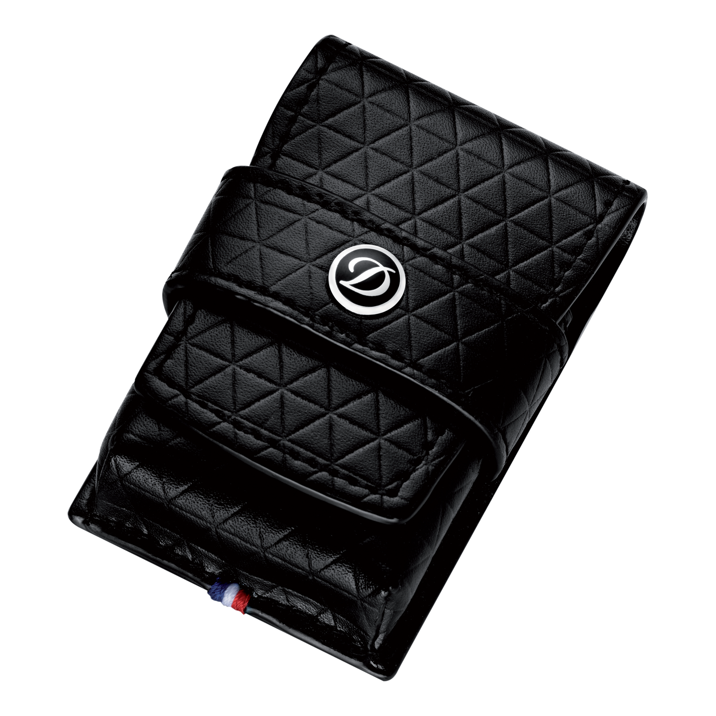 S.T. Dupont Black Fire Head Leather Lighter Case For Ligne 2, 180096