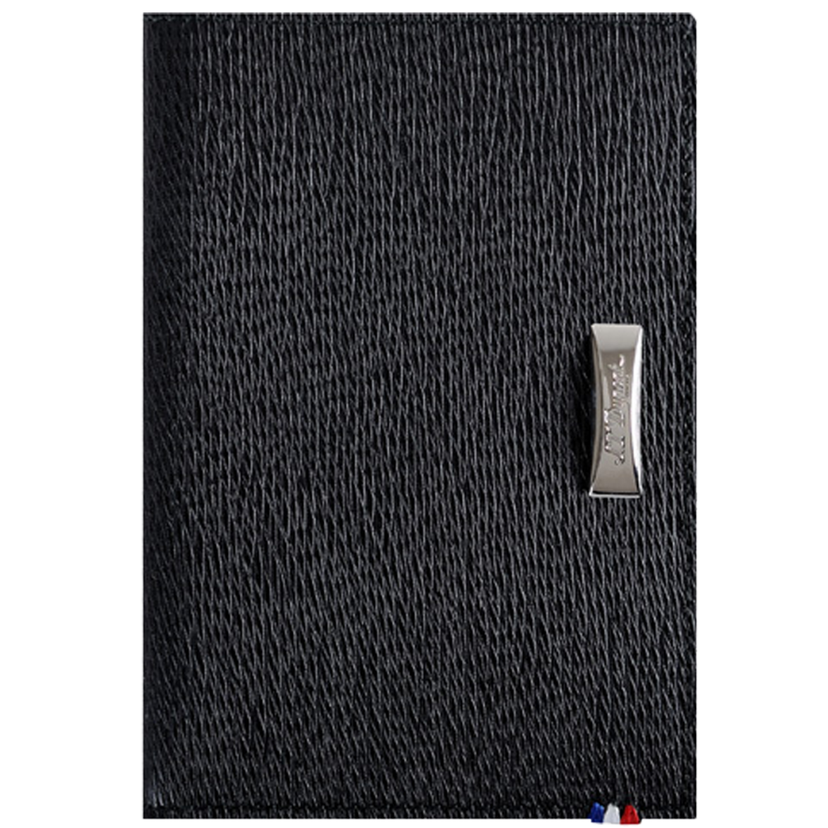 S.T. Dupont Black Contraste Leather Card Holder Wallet, 180313