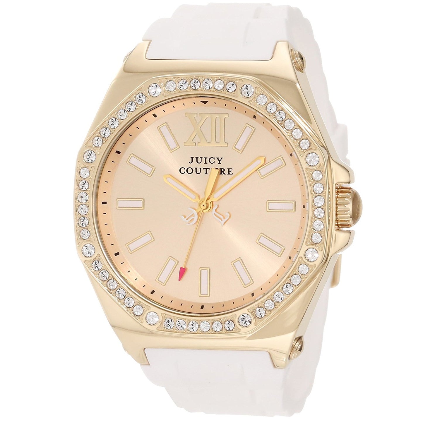 Juicy Couture Women's 1901032 Chelsea White Silicone Strap Watch