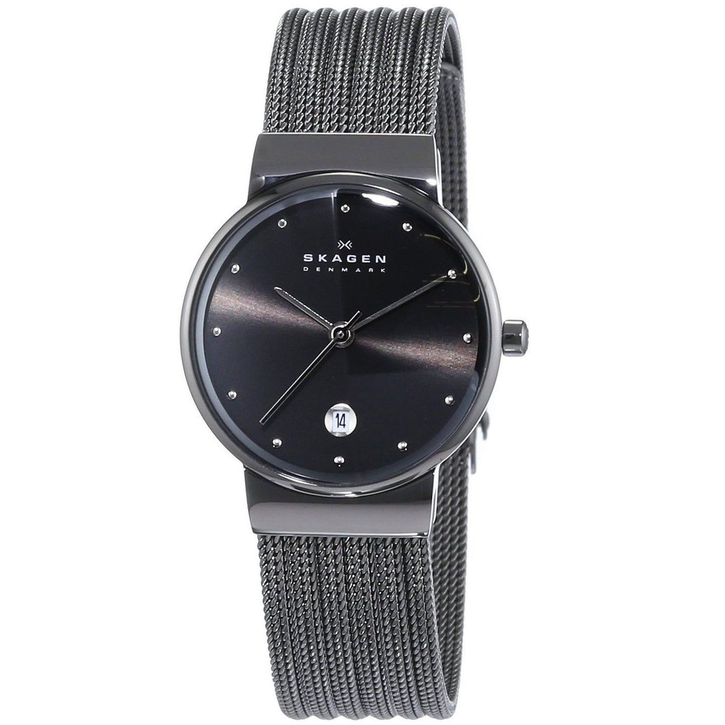 Skagen Women's 355SMM1 Grey Mesh Stainless Steel Watch