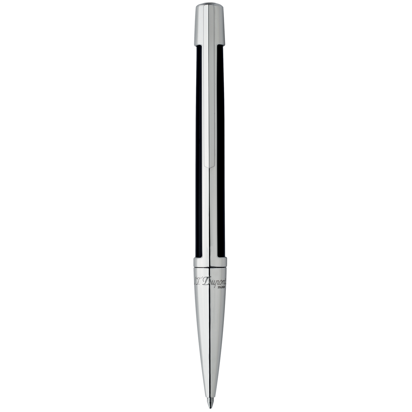 S.T. Dupont Defi Ballpoint Pen Black/Palladium Trim 405674