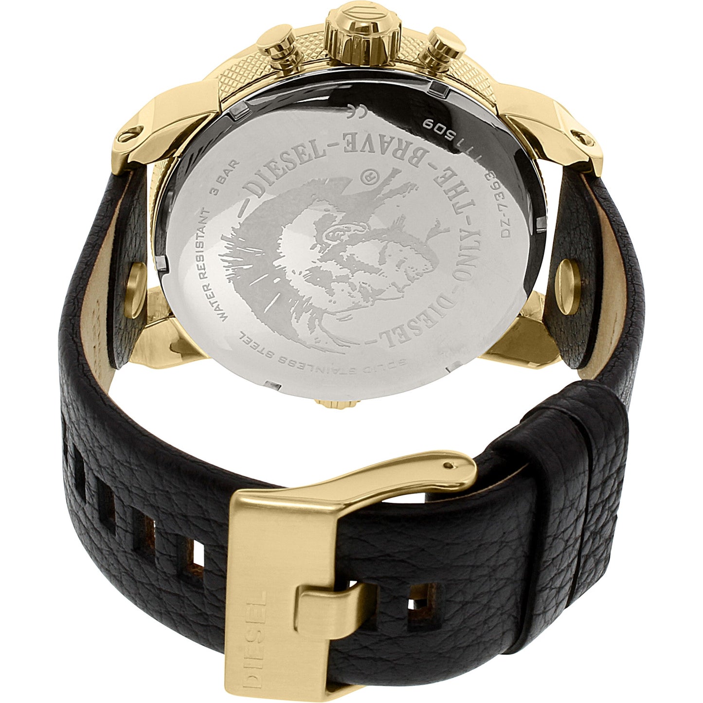 Diesel Men's DZ7363 Daddies Series Analog Quartz Black Watch