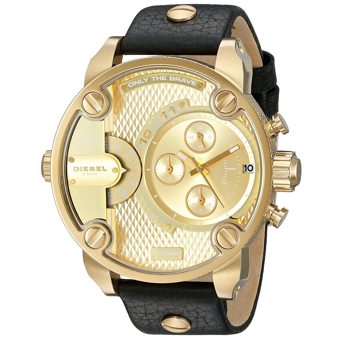 Diesel Men's DZ7363 Daddies Series Analog Quartz Black Watch