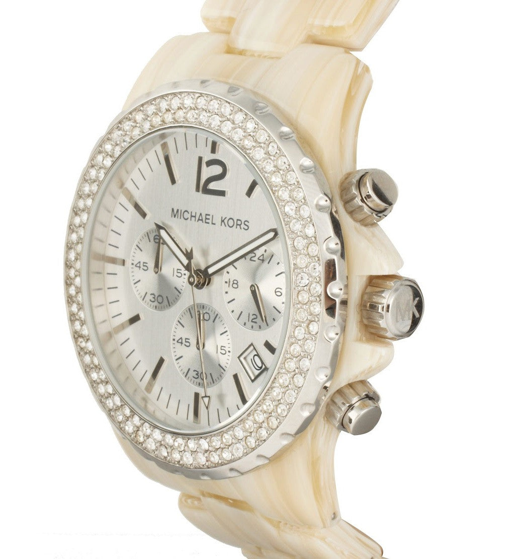 Michael Kors Women's MK5598 Madison Beige Plastic Quartz Watch