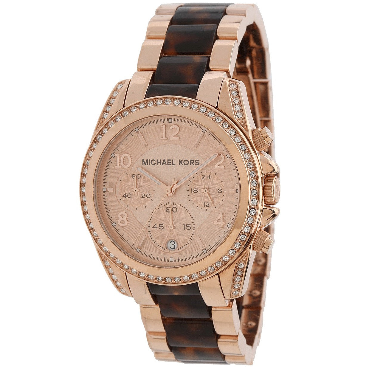 Michael Kors Women's MK5859 Tortoise Rose Goldtone Watch
