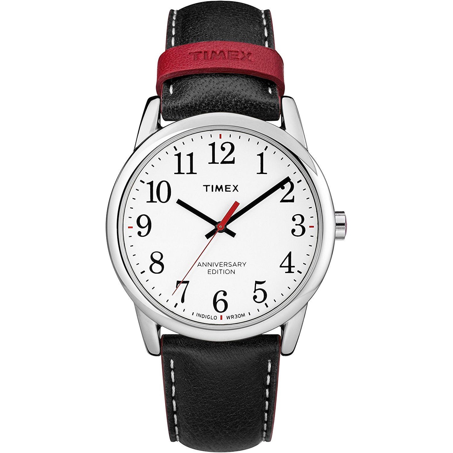 Timex Men's TW2R40000 40th Anniversary Black/White Leather Strap Watch