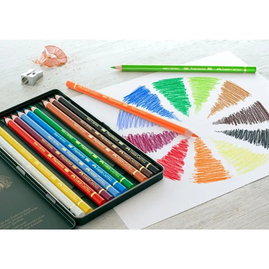 Faber-Castell Polychromos colour pencil tin of 12 110012