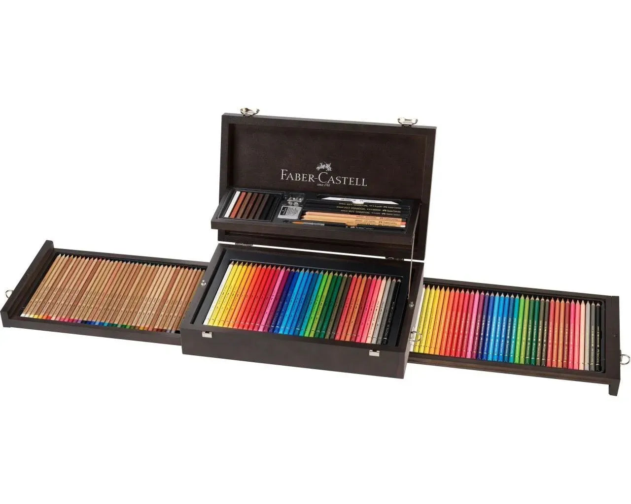 Faber-Castell Art & Graphic Collection wooden case, 125 pieces 110085