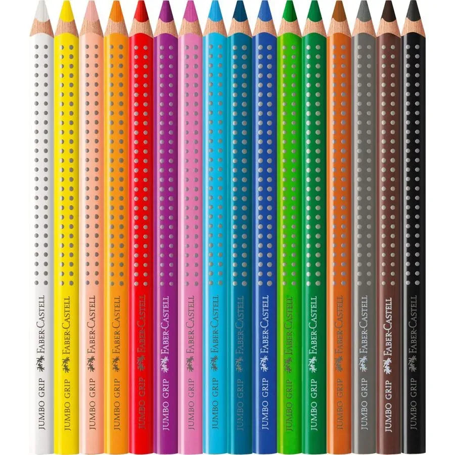 Faber-Castell Jumbo Grip colour pencil tin of 16 110916