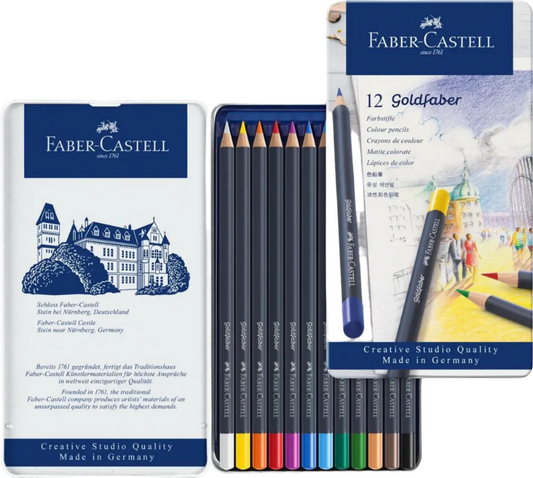 Faber-Castell Goldfaber Colour Pencil, Tin of 12 114712