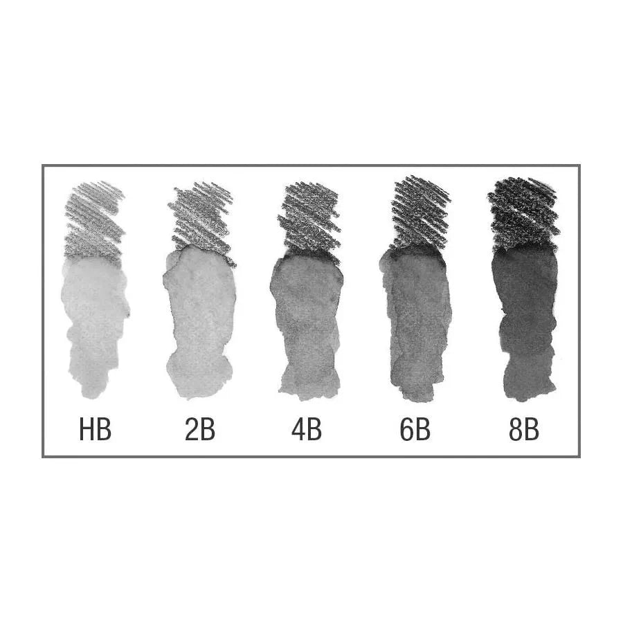 Faber-Castell Graphite Aquarelle pencil tin of 5 117805
