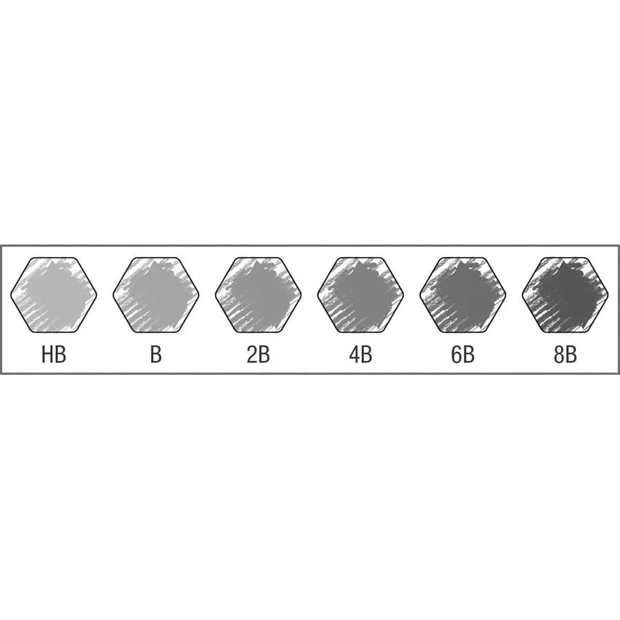 Faber-Castell Castell 9000 graphite pencil tin of 6 119063