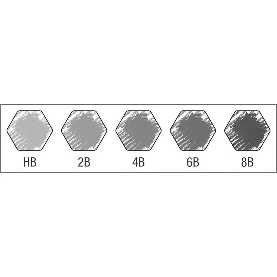 Faber-Castell Castell 9000 Jumbo graphite pencil tin of 5  119305