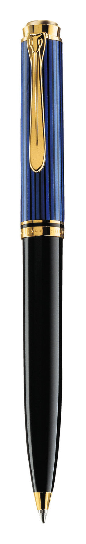 Pelikan Souveraen Black/Blue Ballpoint Pen With Gold 996926