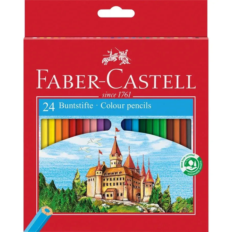 Faber-Castell Classic Colour colour pencil cardboard wallet of 24 120124