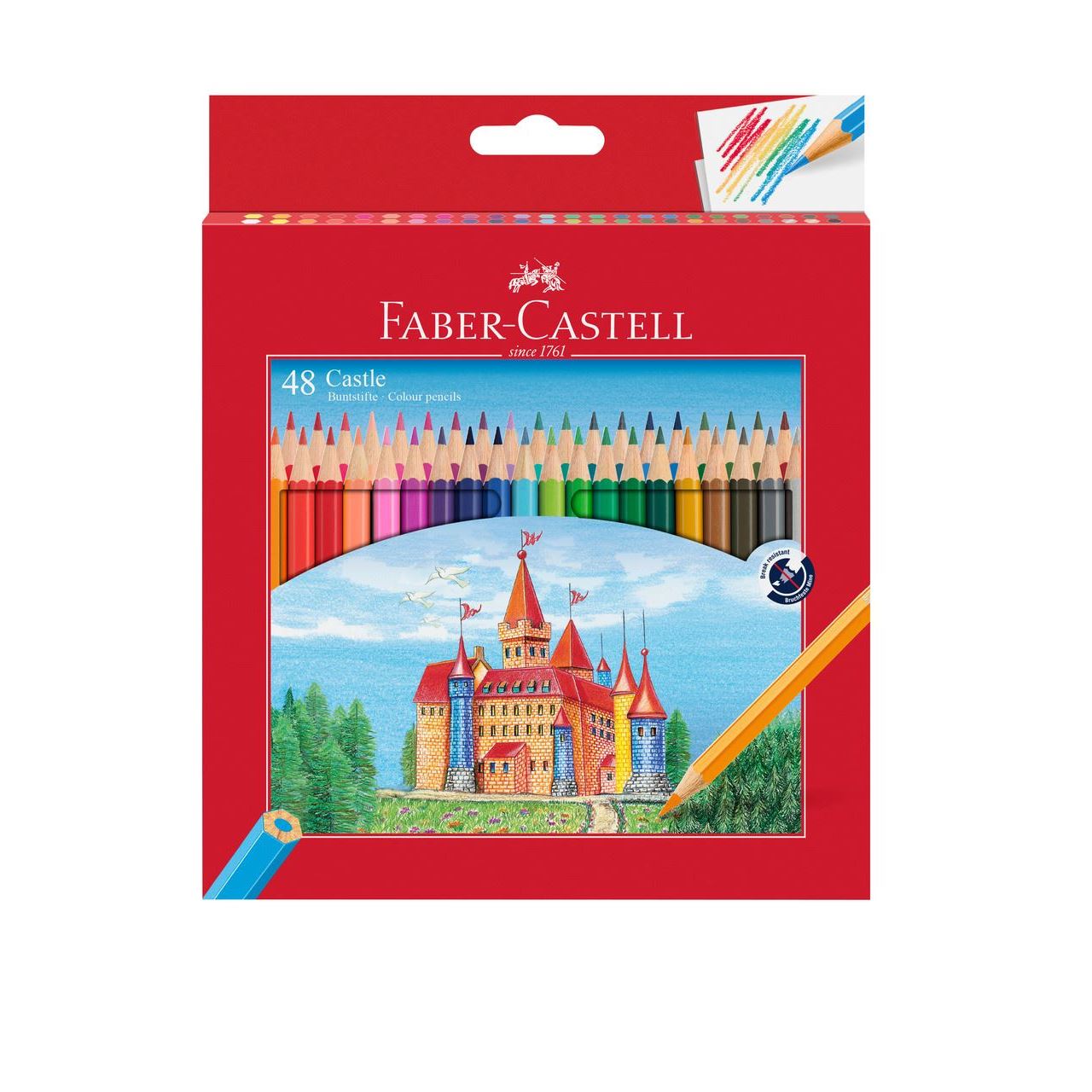 Faber-Castell Classic Colour colour pencil cardboard wallet of 48 120148