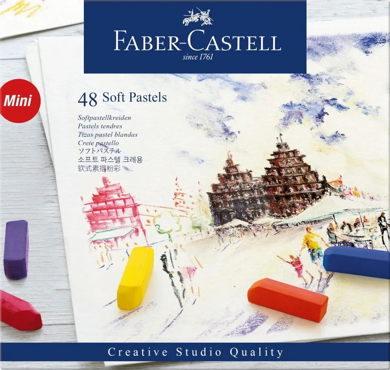 Faber-Castell Soft pastels mini cardboard wallet of 48 128248
