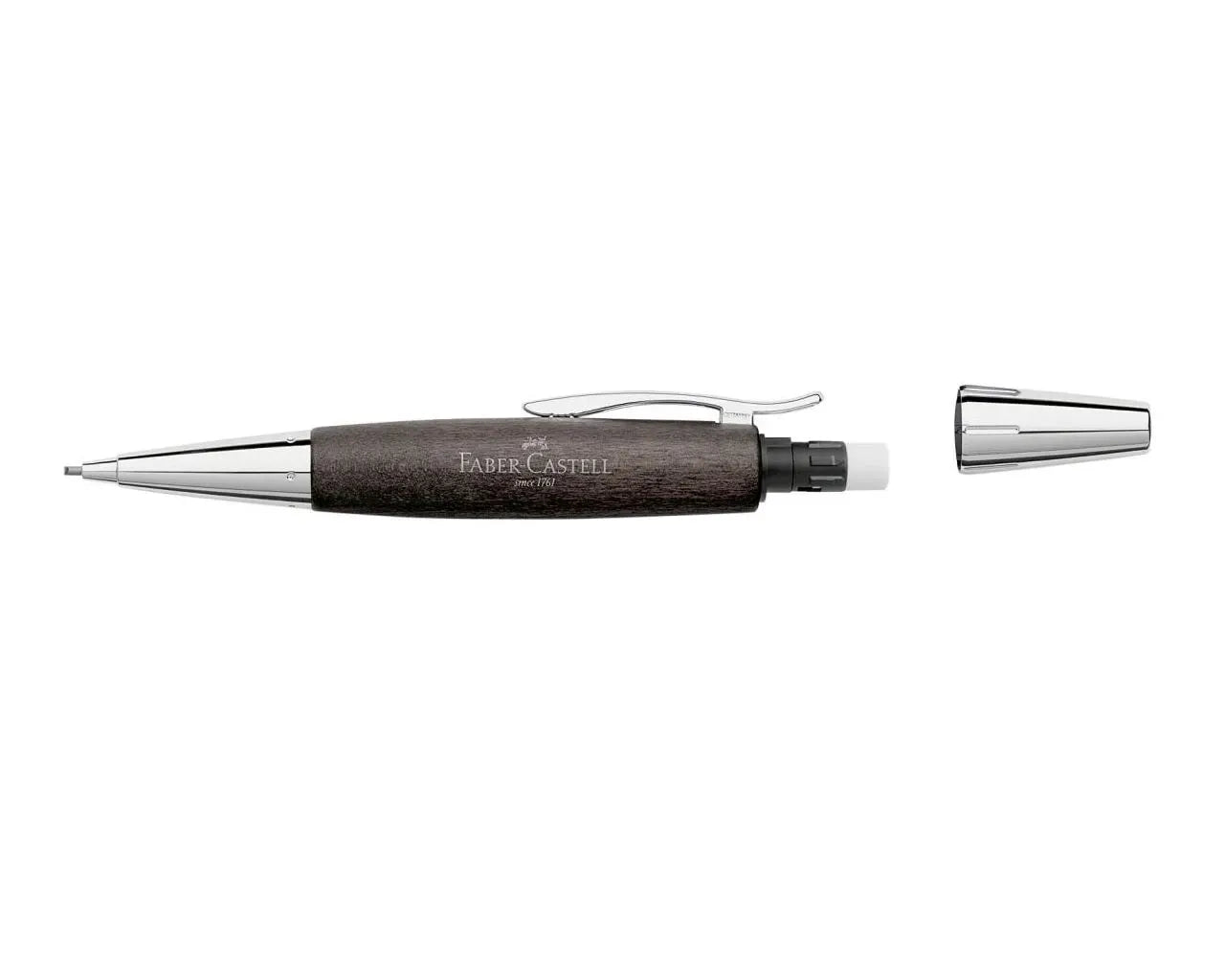 Faber-Castell e-motion wood twist pencil 1.4 mm, black 138383