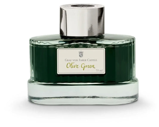 Graf von Faber-Castell Ink Bottle, Olive Green, 75ml 141015