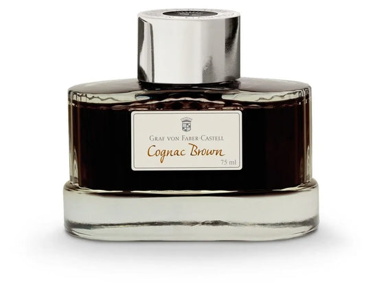 Graf von Faber-Castell Ink Bottle, Cognac Brown, 75ml 141016